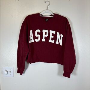 Wild Fable Burgundy Aspen Sweatshirt